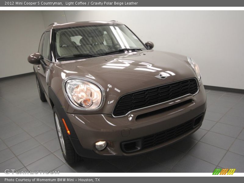 Light Coffee / Gravity Polar Beige Leather 2012 Mini Cooper S Countryman