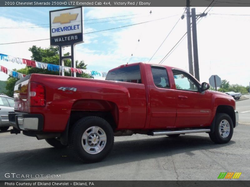 Victory Red / Ebony 2010 Chevrolet Silverado 2500HD LTZ Extended Cab 4x4