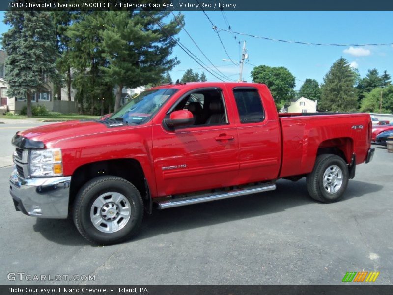 Victory Red / Ebony 2010 Chevrolet Silverado 2500HD LTZ Extended Cab 4x4