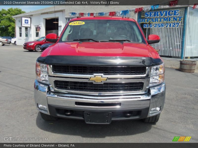 Victory Red / Ebony 2010 Chevrolet Silverado 2500HD LTZ Extended Cab 4x4