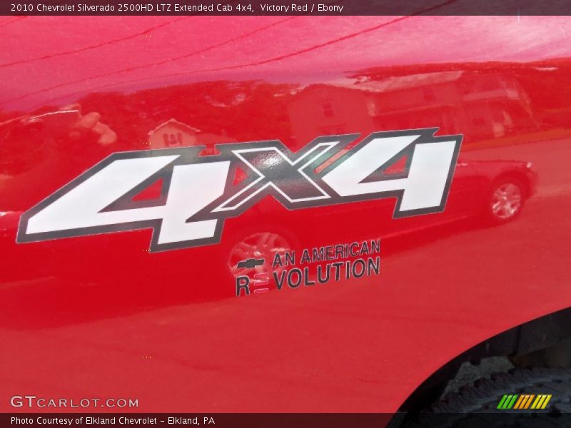 Victory Red / Ebony 2010 Chevrolet Silverado 2500HD LTZ Extended Cab 4x4
