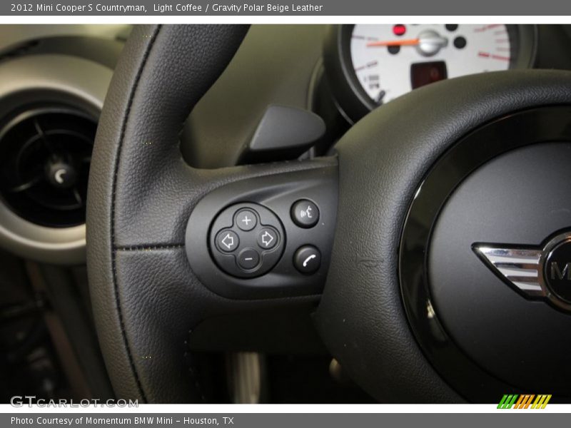 Light Coffee / Gravity Polar Beige Leather 2012 Mini Cooper S Countryman