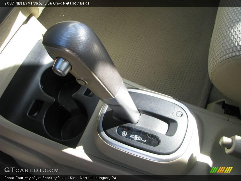 Blue Onyx Metallic / Beige 2007 Nissan Versa S