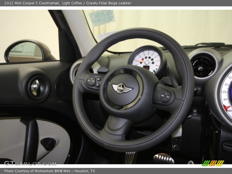 Light Coffee / Gravity Polar Beige Leather 2012 Mini Cooper S Countryman
