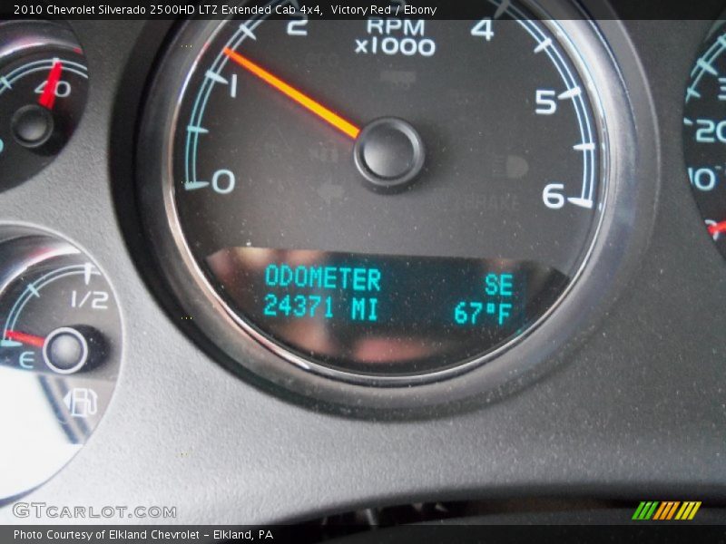 Victory Red / Ebony 2010 Chevrolet Silverado 2500HD LTZ Extended Cab 4x4