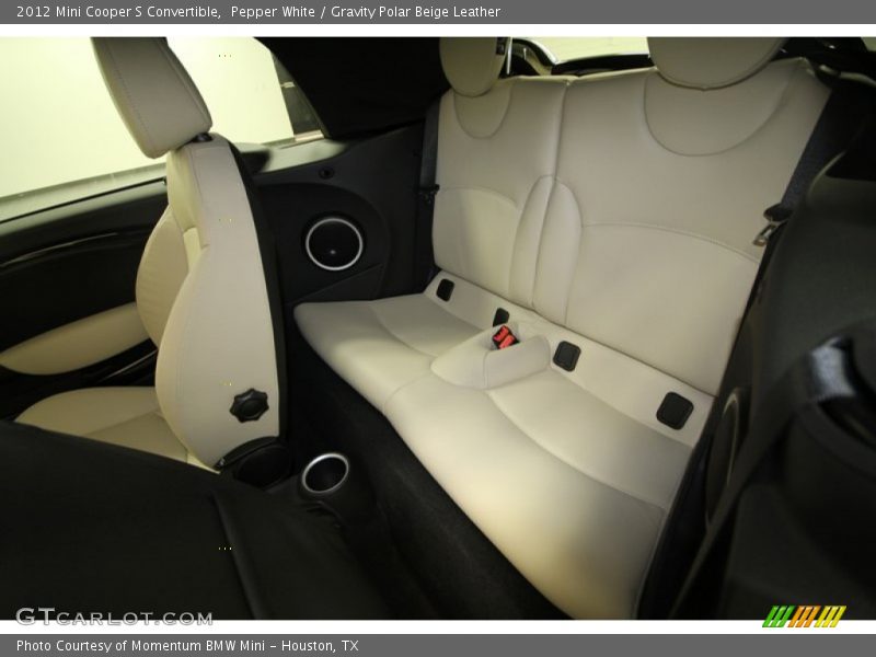 Pepper White / Gravity Polar Beige Leather 2012 Mini Cooper S Convertible