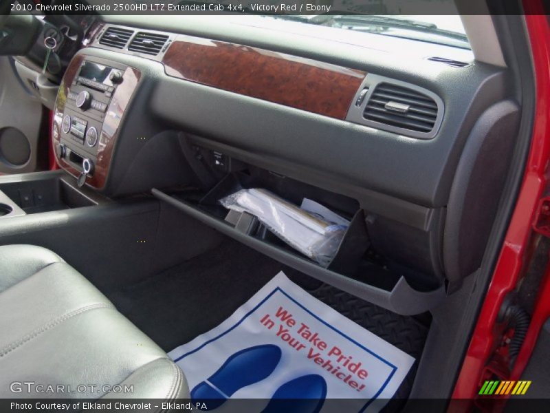 Victory Red / Ebony 2010 Chevrolet Silverado 2500HD LTZ Extended Cab 4x4