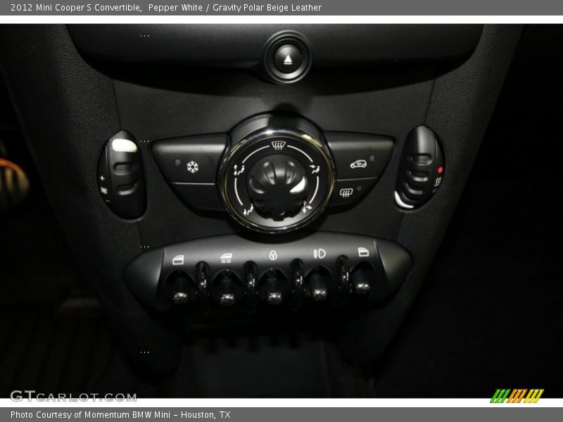 Pepper White / Gravity Polar Beige Leather 2012 Mini Cooper S Convertible