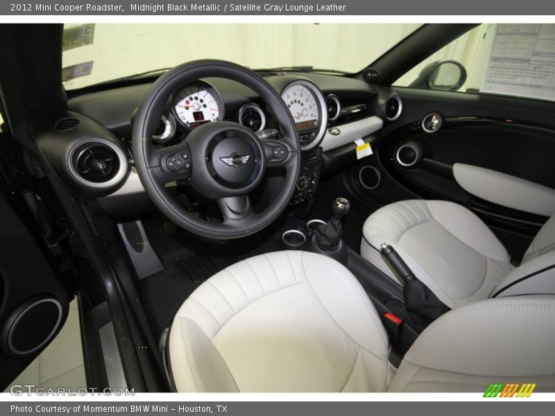  2012 Cooper Roadster Satellite Gray Lounge Leather Interior