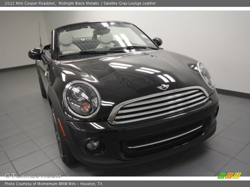 Midnight Black Metallic / Satellite Gray Lounge Leather 2012 Mini Cooper Roadster
