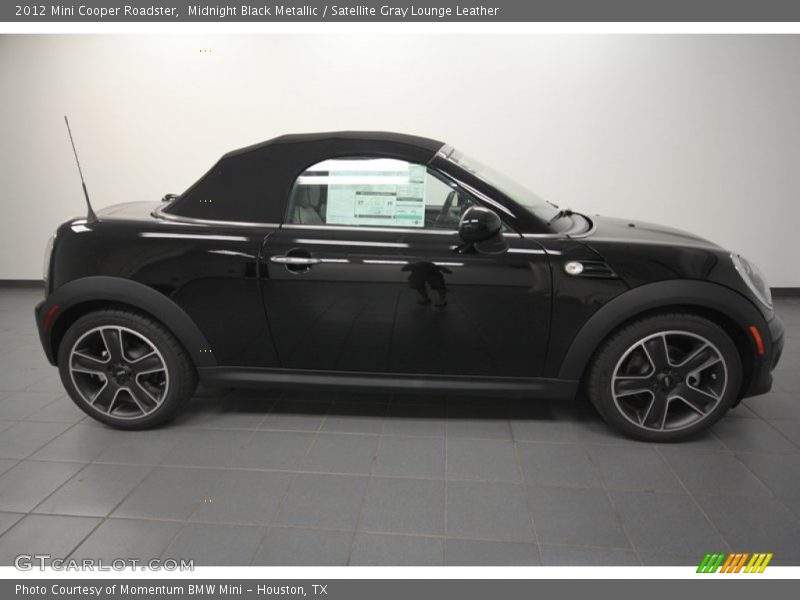 Midnight Black Metallic / Satellite Gray Lounge Leather 2012 Mini Cooper Roadster