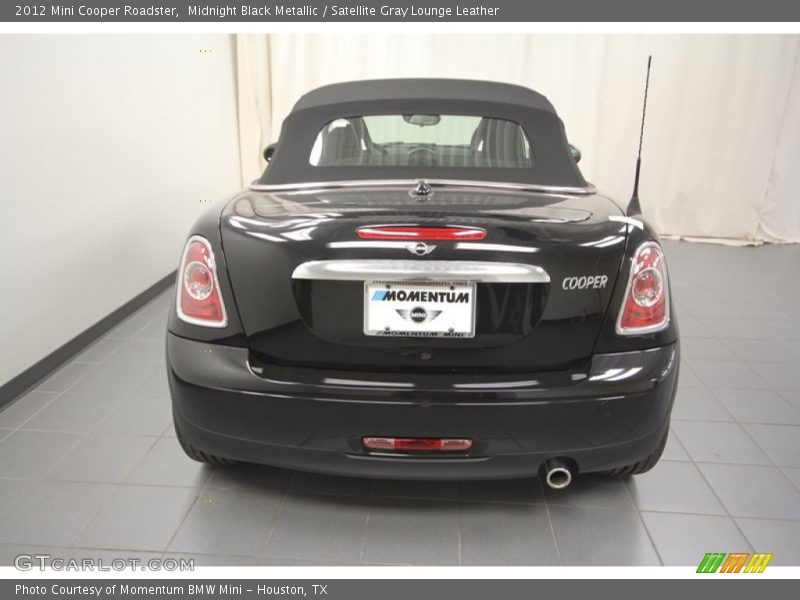Midnight Black Metallic / Satellite Gray Lounge Leather 2012 Mini Cooper Roadster
