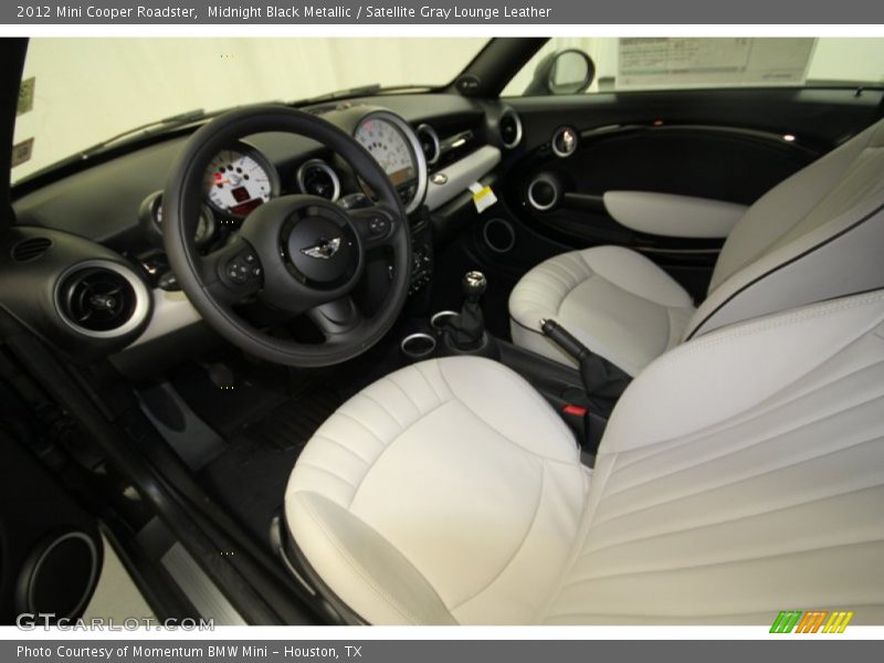  2012 Cooper Roadster Satellite Gray Lounge Leather Interior