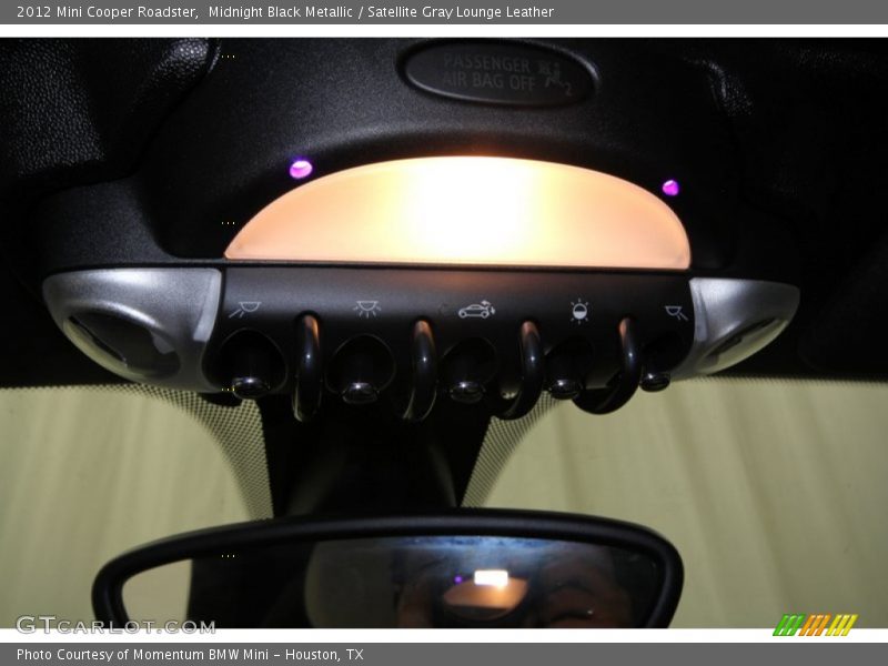 Midnight Black Metallic / Satellite Gray Lounge Leather 2012 Mini Cooper Roadster