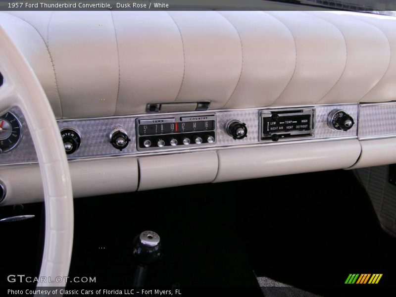 Dusk Rose / White 1957 Ford Thunderbird Convertible