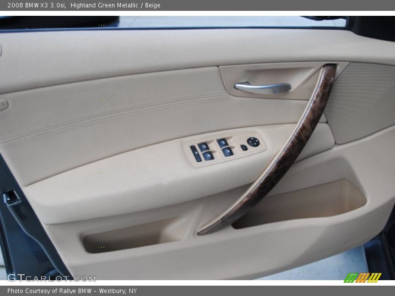 Highland Green Metallic / Beige 2008 BMW X3 3.0si