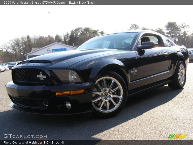 Black / Black/Black 2009 Ford Mustang Shelby GT500KR Coupe