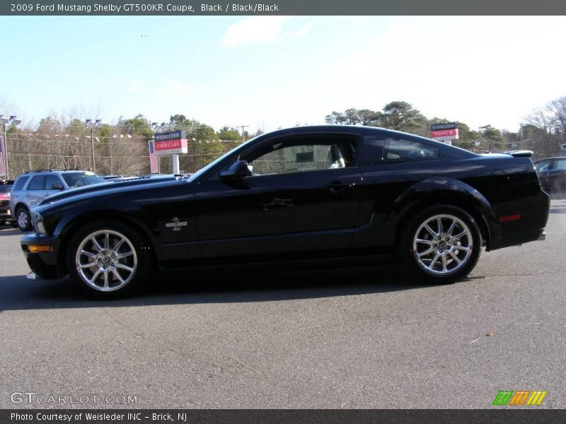 Black / Black/Black 2009 Ford Mustang Shelby GT500KR Coupe