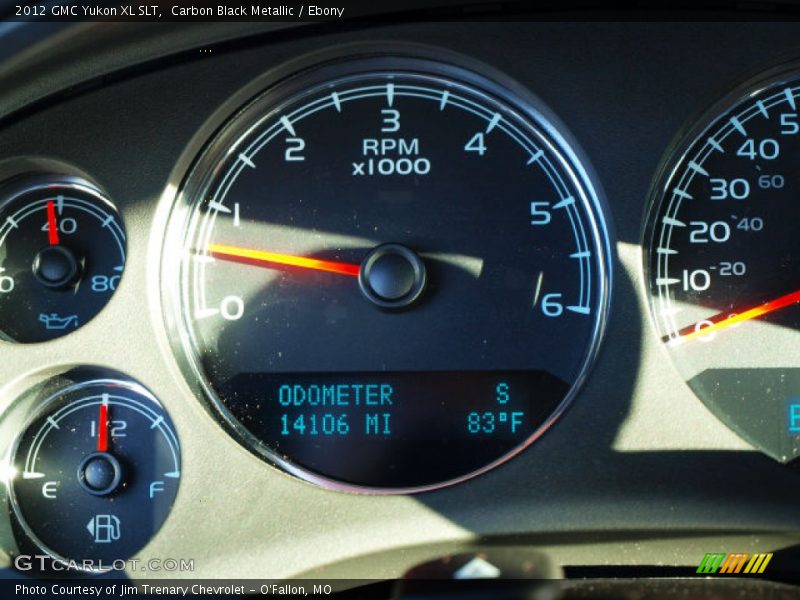 Carbon Black Metallic / Ebony 2012 GMC Yukon XL SLT