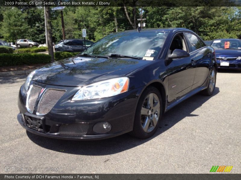 Carbon Black Metallic / Ebony 2009 Pontiac G6 GXP Sedan