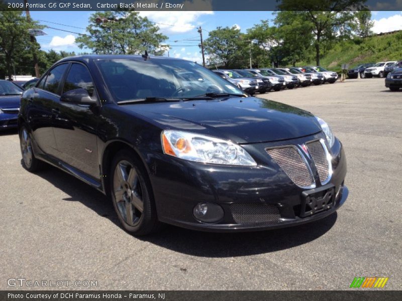 Carbon Black Metallic / Ebony 2009 Pontiac G6 GXP Sedan