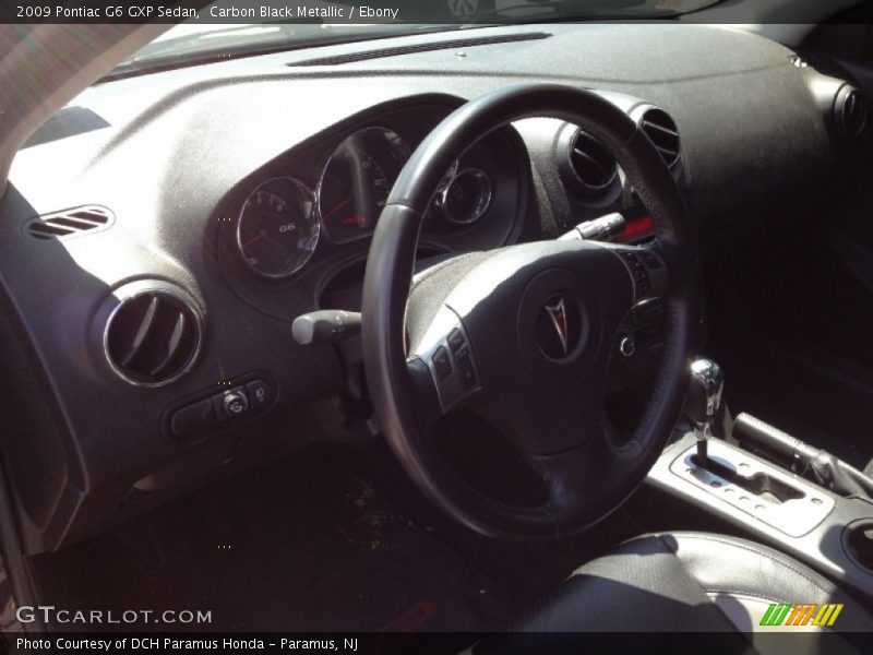 Carbon Black Metallic / Ebony 2009 Pontiac G6 GXP Sedan