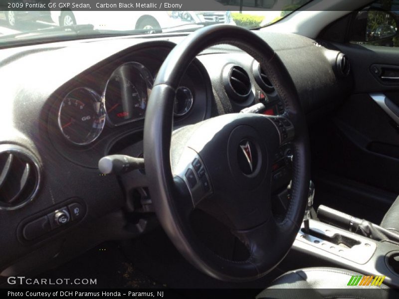 Carbon Black Metallic / Ebony 2009 Pontiac G6 GXP Sedan