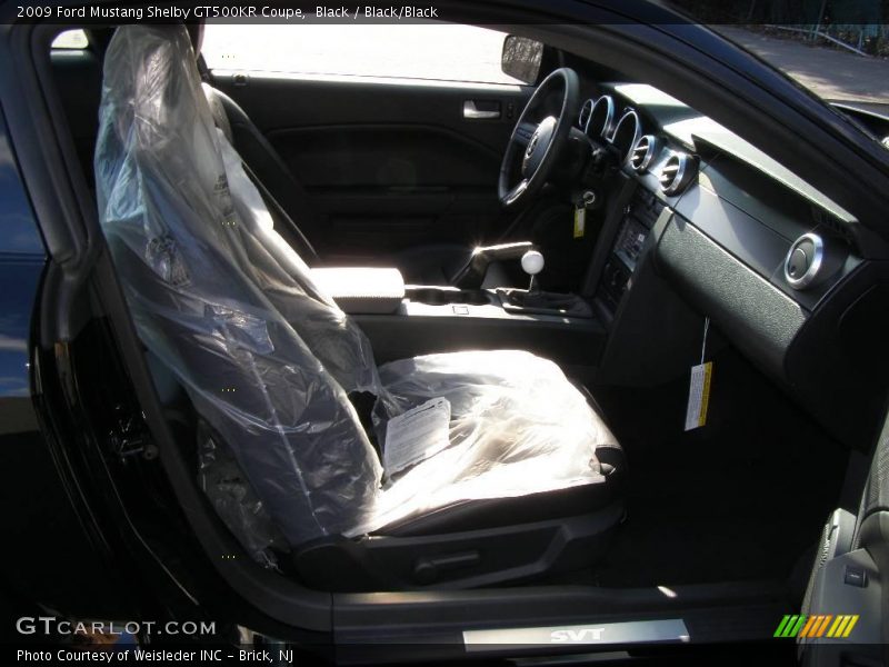 Black / Black/Black 2009 Ford Mustang Shelby GT500KR Coupe