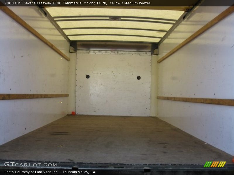 Yellow / Medium Pewter 2008 GMC Savana Cutaway 3500 Commercial Moving Truck