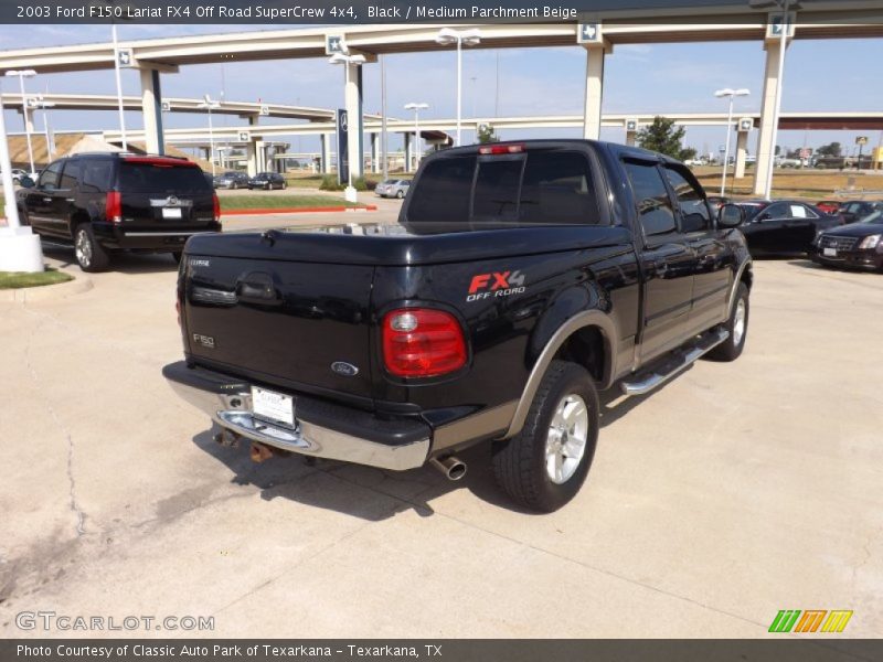 Black / Medium Parchment Beige 2003 Ford F150 Lariat FX4 Off Road SuperCrew 4x4