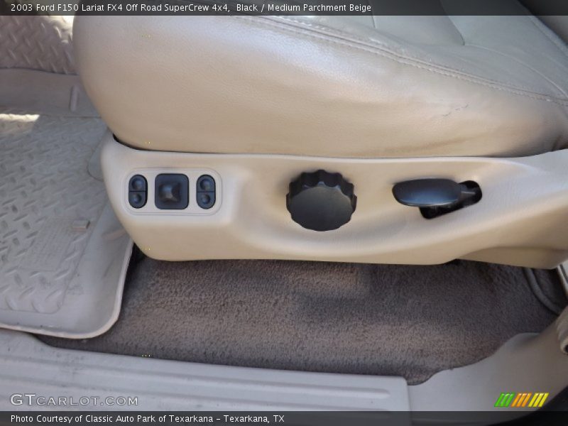 Black / Medium Parchment Beige 2003 Ford F150 Lariat FX4 Off Road SuperCrew 4x4