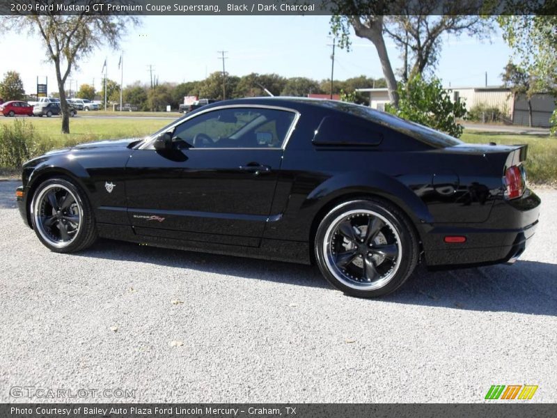Black / Dark Charcoal 2009 Ford Mustang GT Premium Coupe Superstang