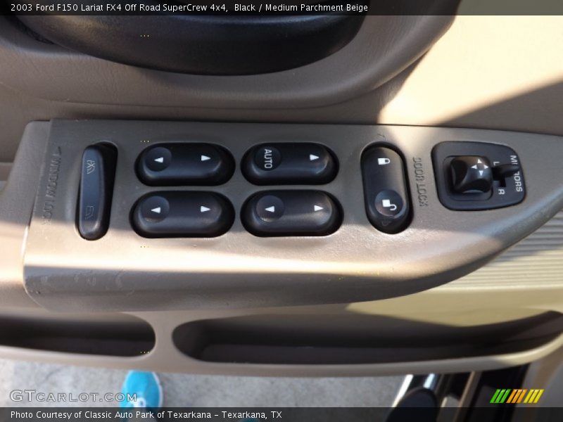 Black / Medium Parchment Beige 2003 Ford F150 Lariat FX4 Off Road SuperCrew 4x4