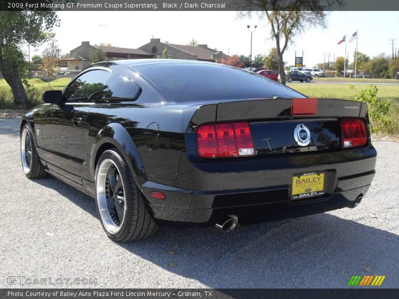 Black / Dark Charcoal 2009 Ford Mustang GT Premium Coupe Superstang