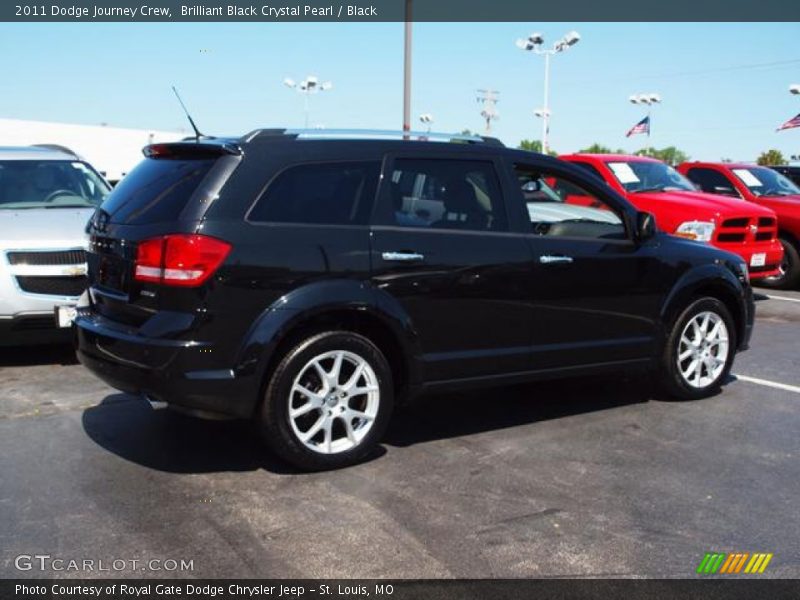 Brilliant Black Crystal Pearl / Black 2011 Dodge Journey Crew