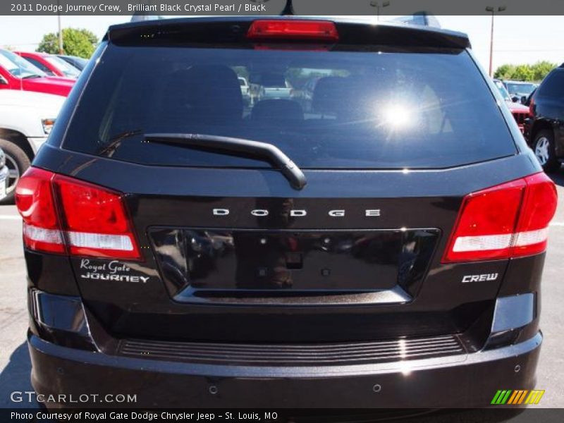 Brilliant Black Crystal Pearl / Black 2011 Dodge Journey Crew