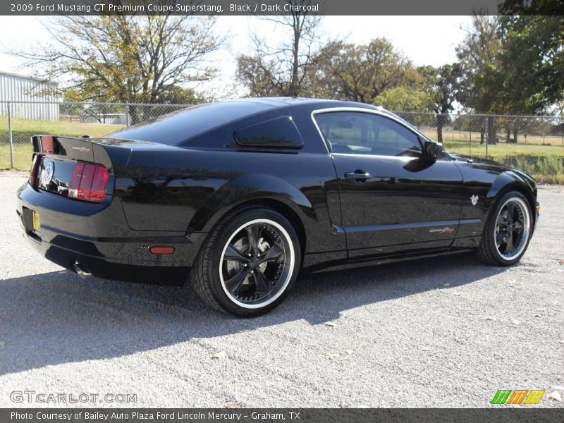 Black / Dark Charcoal 2009 Ford Mustang GT Premium Coupe Superstang
