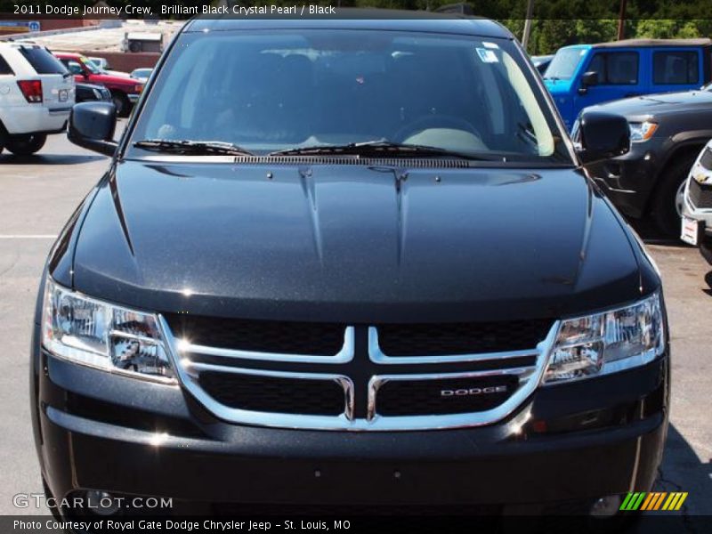 Brilliant Black Crystal Pearl / Black 2011 Dodge Journey Crew