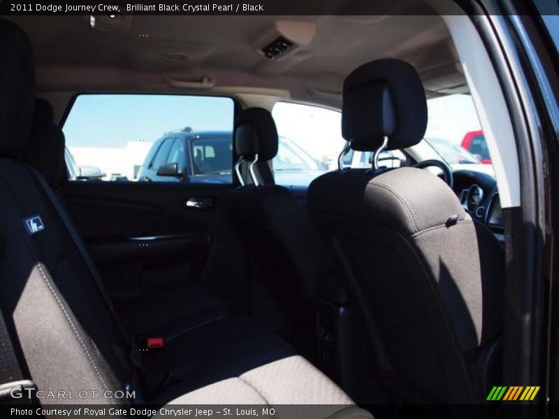 Brilliant Black Crystal Pearl / Black 2011 Dodge Journey Crew