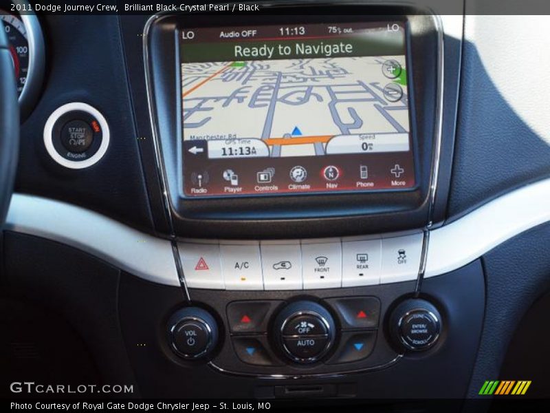 Brilliant Black Crystal Pearl / Black 2011 Dodge Journey Crew