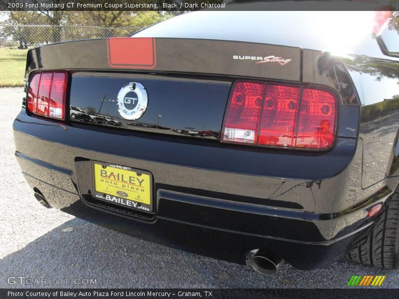 Black / Dark Charcoal 2009 Ford Mustang GT Premium Coupe Superstang