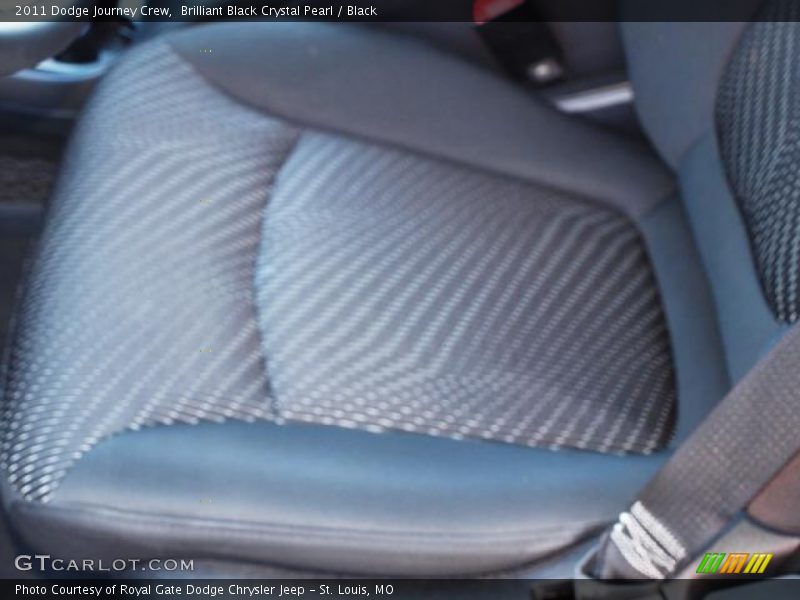 Brilliant Black Crystal Pearl / Black 2011 Dodge Journey Crew