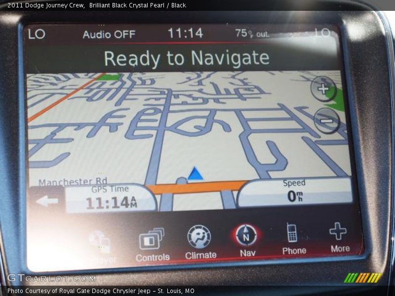 Brilliant Black Crystal Pearl / Black 2011 Dodge Journey Crew