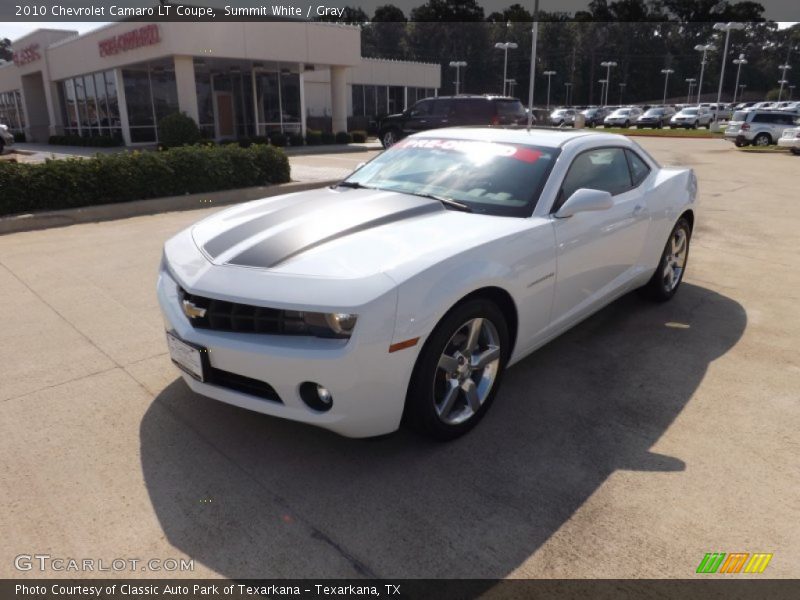 Summit White / Gray 2010 Chevrolet Camaro LT Coupe
