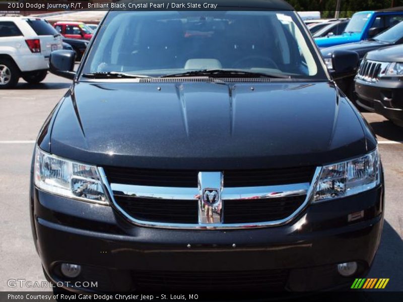 Brilliant Black Crystal Pearl / Dark Slate Gray 2010 Dodge Journey R/T