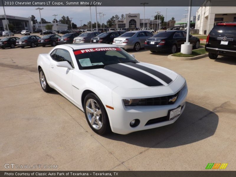 Summit White / Gray 2010 Chevrolet Camaro LT Coupe