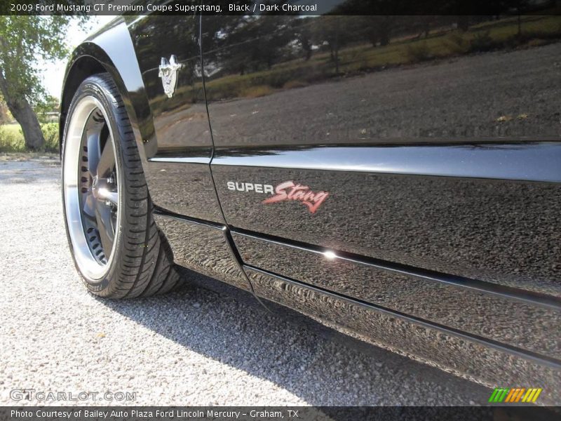 Black / Dark Charcoal 2009 Ford Mustang GT Premium Coupe Superstang