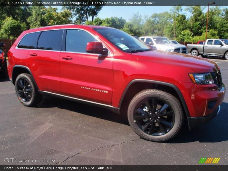 Deep Cherry Red Crystal Pearl / Black 2012 Jeep Grand Cherokee Laredo X Package 4x4