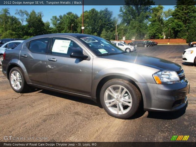 Tungsten Metallic / Black 2012 Dodge Avenger SE V6