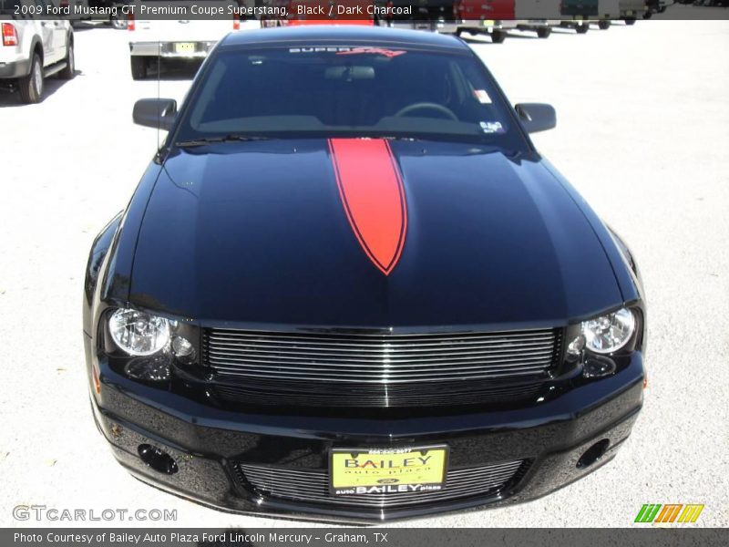 Black / Dark Charcoal 2009 Ford Mustang GT Premium Coupe Superstang